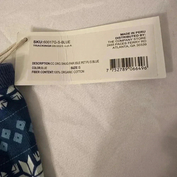 The Company Store Small dog Christmas pajamas size Small. New with tags. - Picture 5 of 6